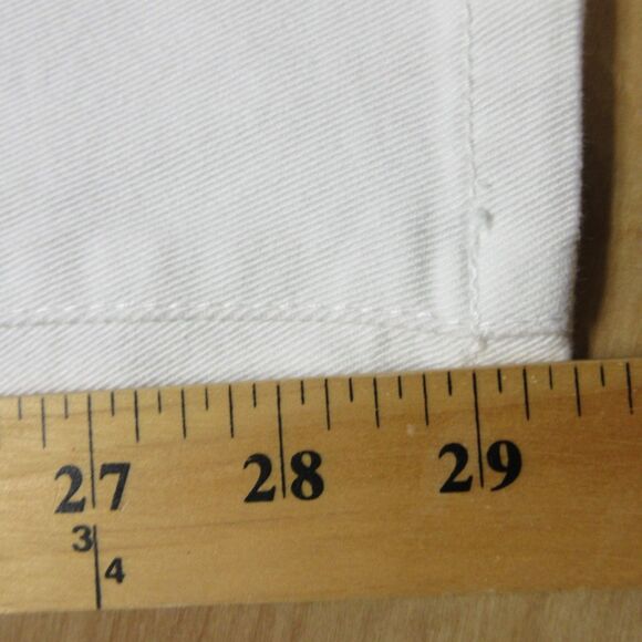 TERRA & SKY High Rise Straight Leg Jeans Plus Sz 26W Vivid White Core Denim NWT - Picture 11 of 12